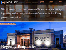 Tablet Screenshot of morleycorp.com